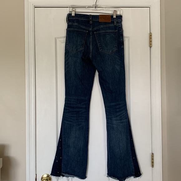 Lucky Brand (studded)Stevie High Rise Flare 4/27R - Picture 4 of 10
